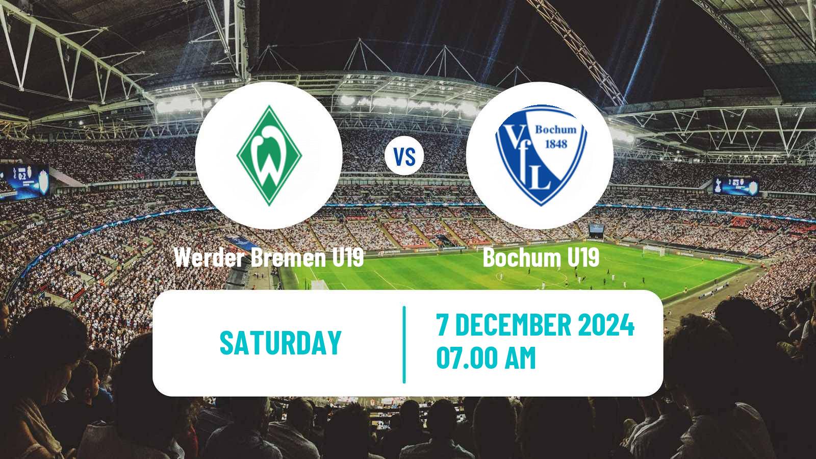 Soccer German DFB Youth League Werder Bremen U19 - Bochum U19