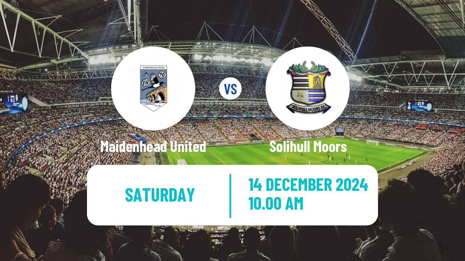 Soccer English National League Maidenhead United - Solihull Moors