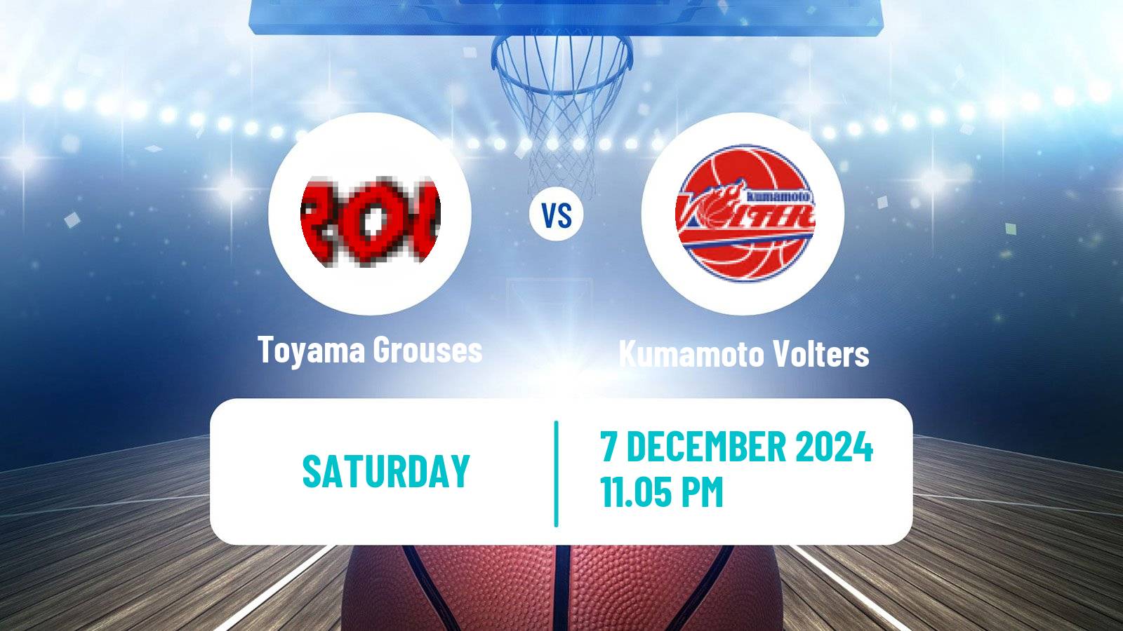 Basketball Japan B2 League Basketball Toyama Grouses - Kumamoto Volters