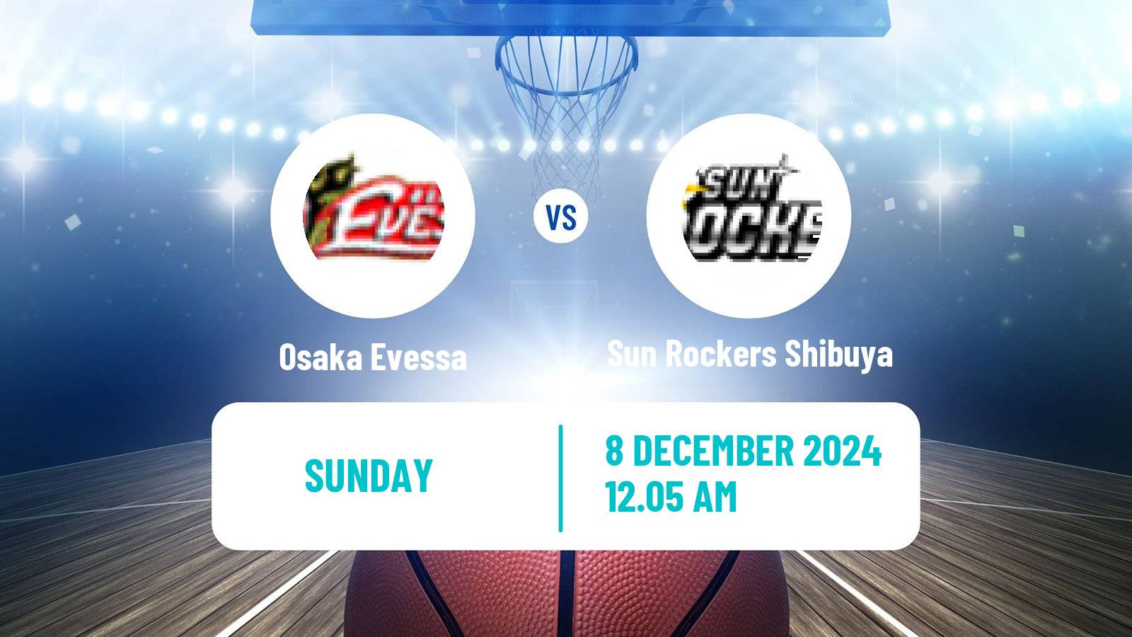 Basketball BJ League Osaka Evessa - Sun Rockers Shibuya