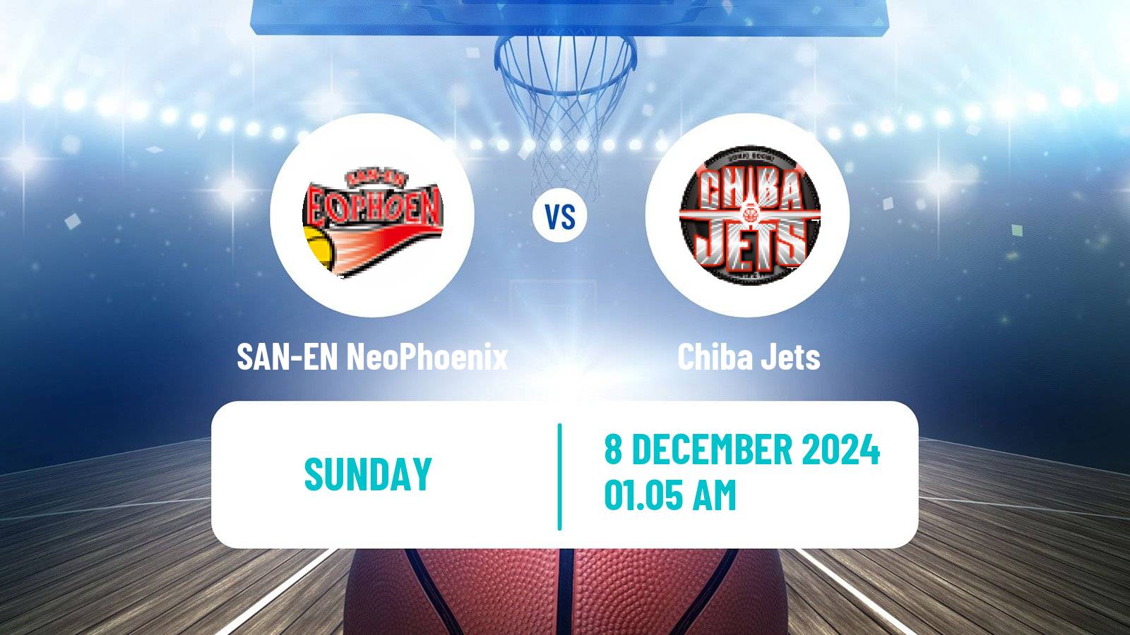 Basketball BJ League SAN-EN NeoPhoenix - Chiba Jets