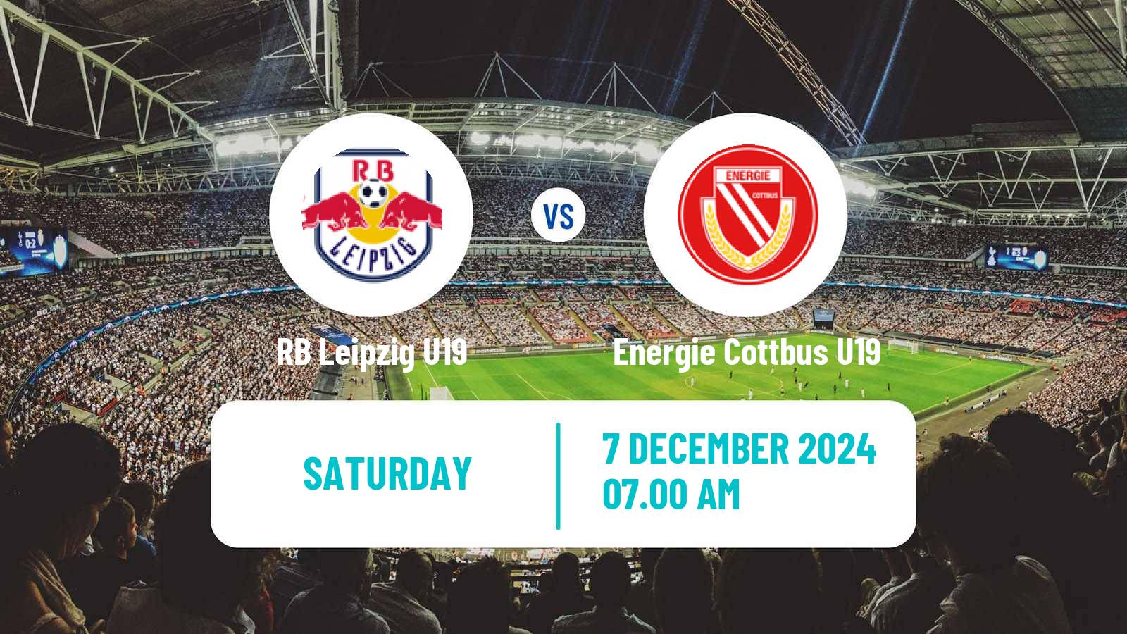 Soccer German DFB Youth League RB Leipzig U19 - Energie Cottbus U19