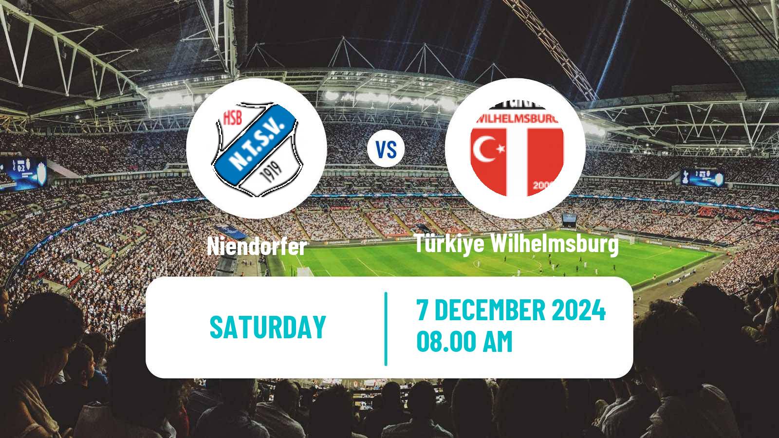 Soccer German Oberliga Hamburg Niendorfer - Türkiye Wilhelmsburg