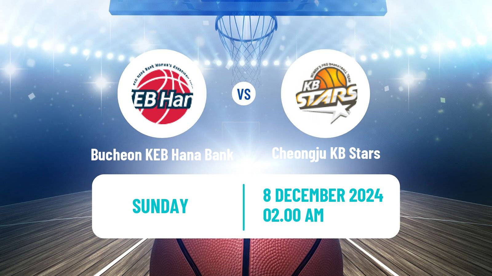 Basketball WKBL Bucheon KEB Hana Bank - Cheongju KB Stars