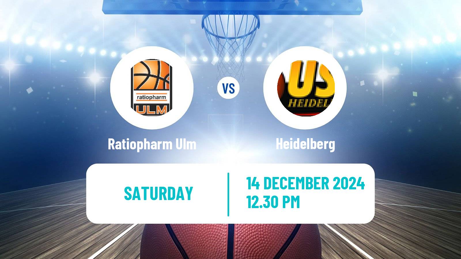 Basketball German BBL Ratiopharm Ulm - Heidelberg