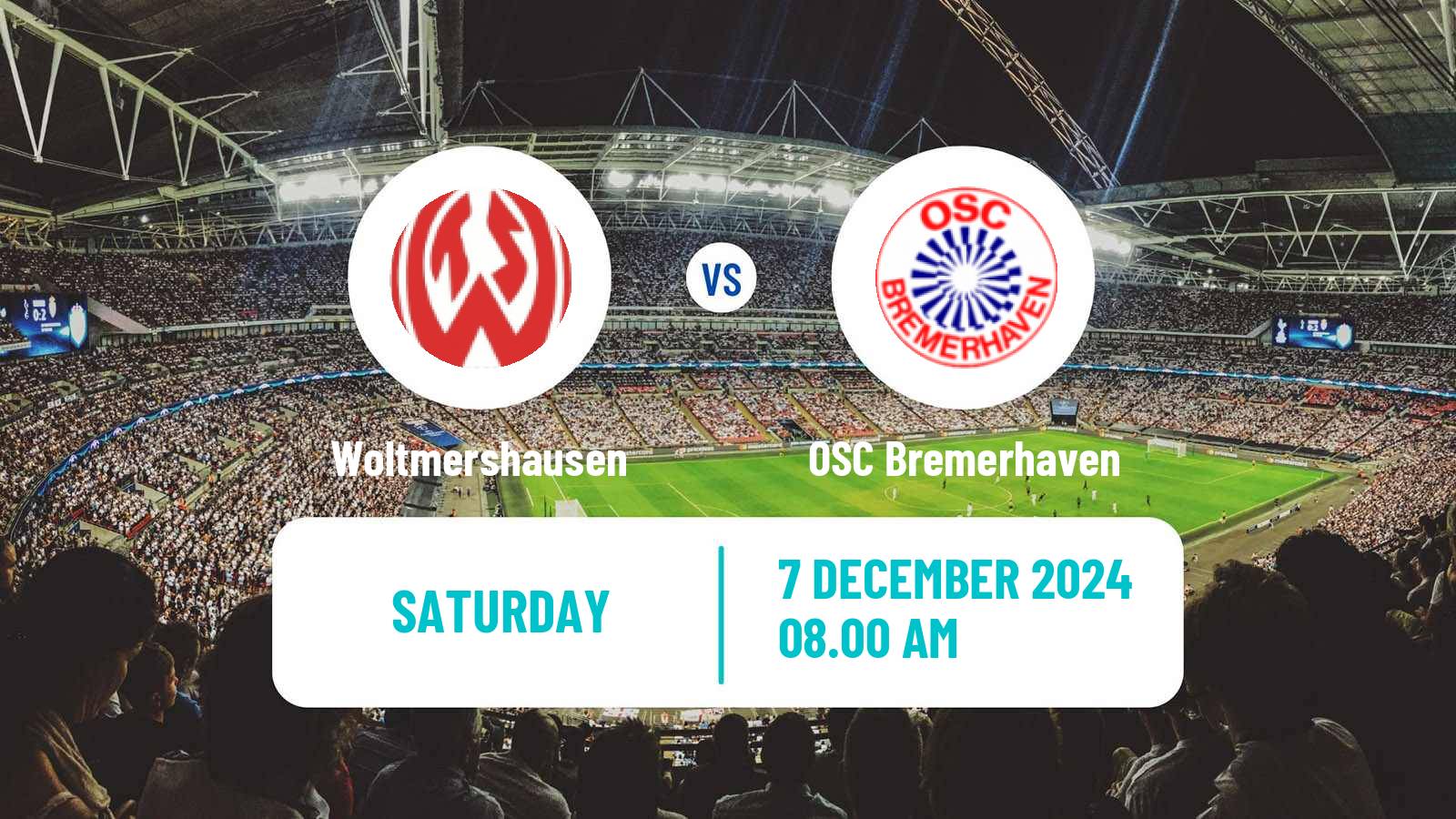 Soccer German Oberliga Bremen Woltmershausen - OSC Bremerhaven