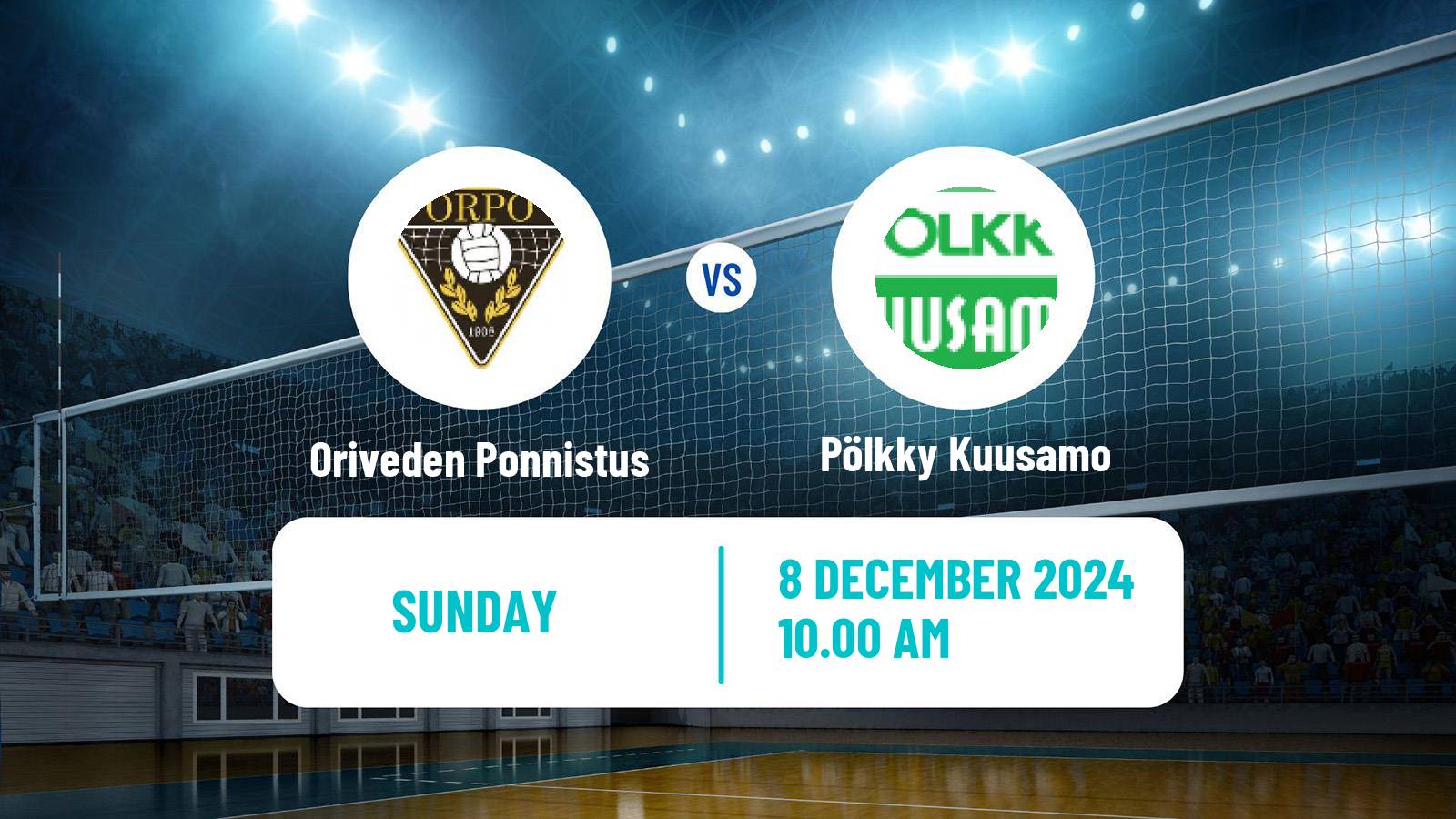 Volleyball Finnish Mestaruusliiga Volleyball Women Oriveden Ponnistus - Pölkky Kuusamo