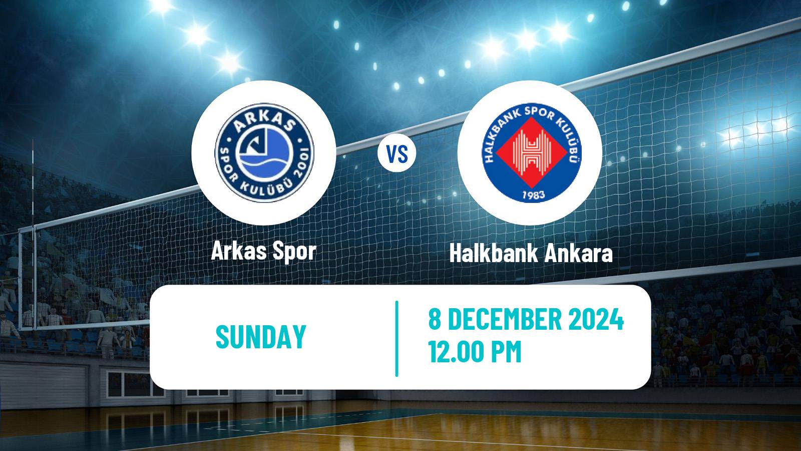 Volleyball Turkish Efeler Ligi Volleyball Arkas Spor - Halkbank Ankara