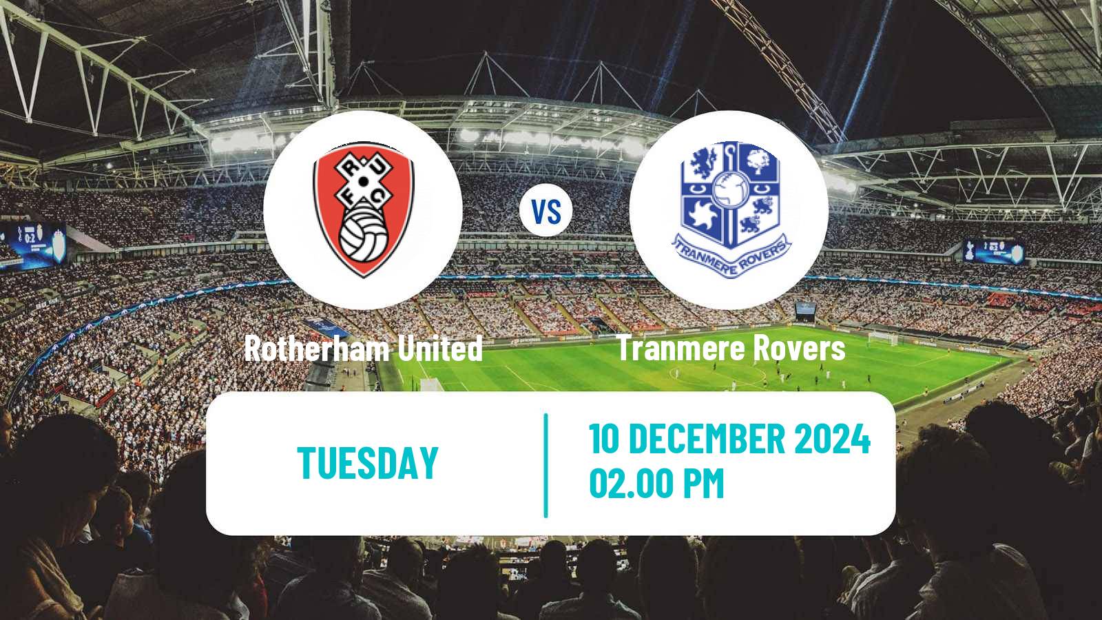 Soccer English EFL Trophy Rotherham United - Tranmere Rovers