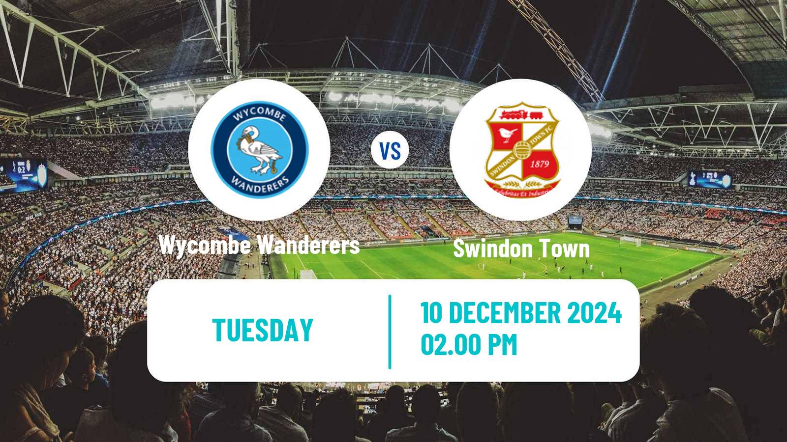 Soccer English EFL Trophy Wycombe Wanderers - Swindon Town