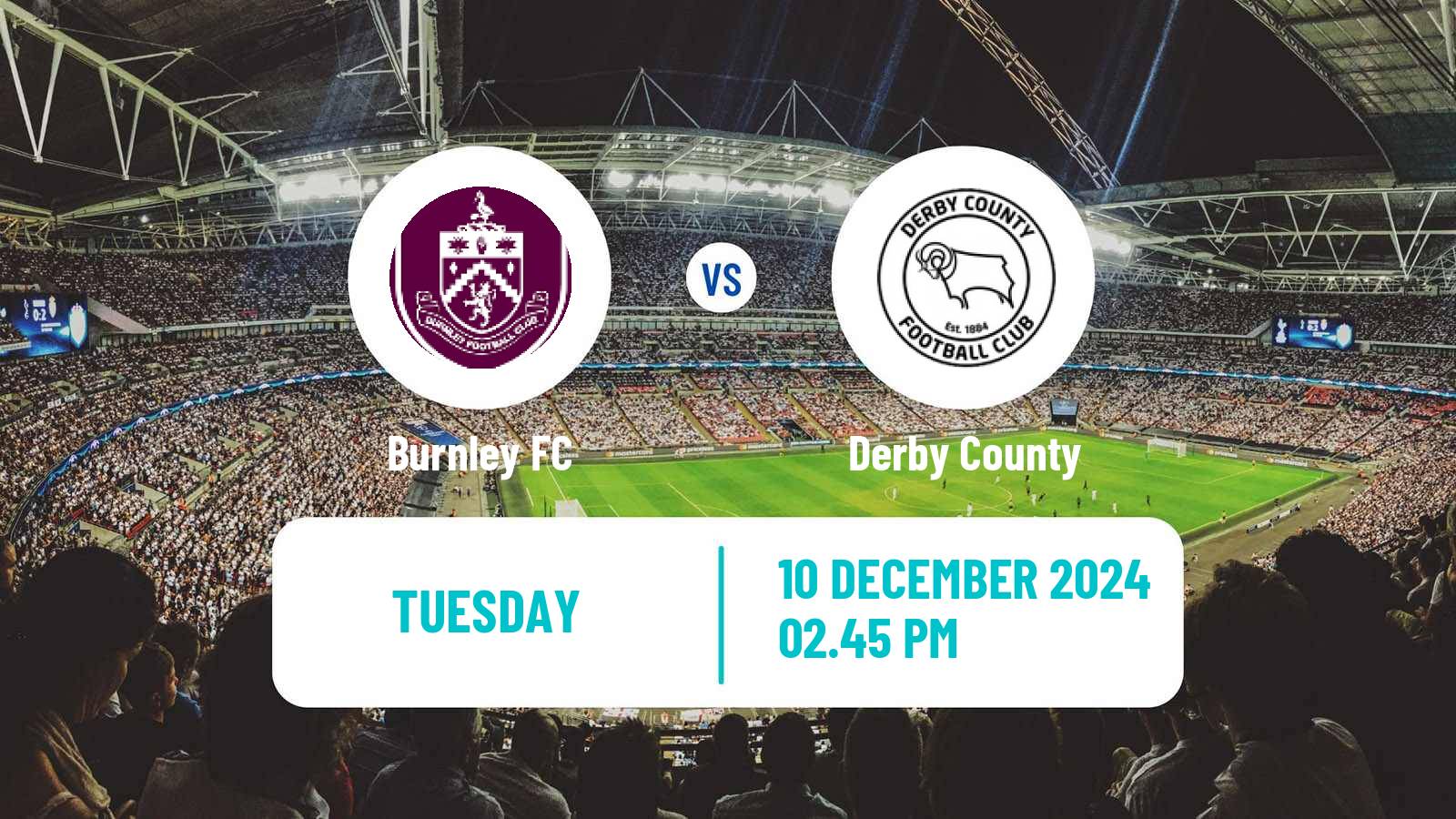 Soccer English League Championship Burnley - Derby County