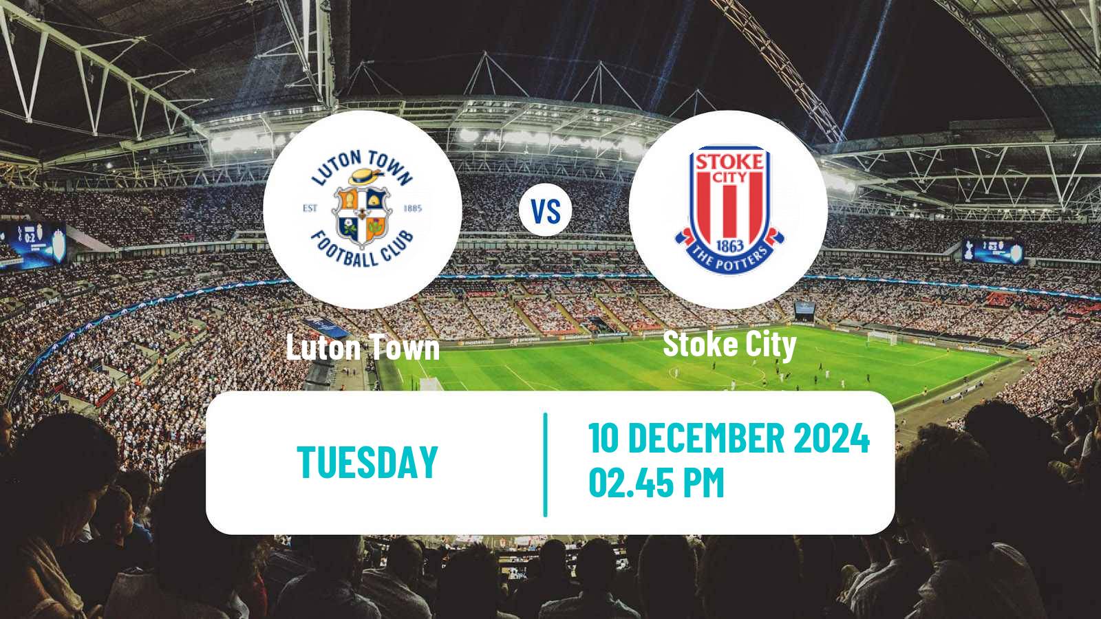 Soccer English League Championship Luton Town - Stoke City