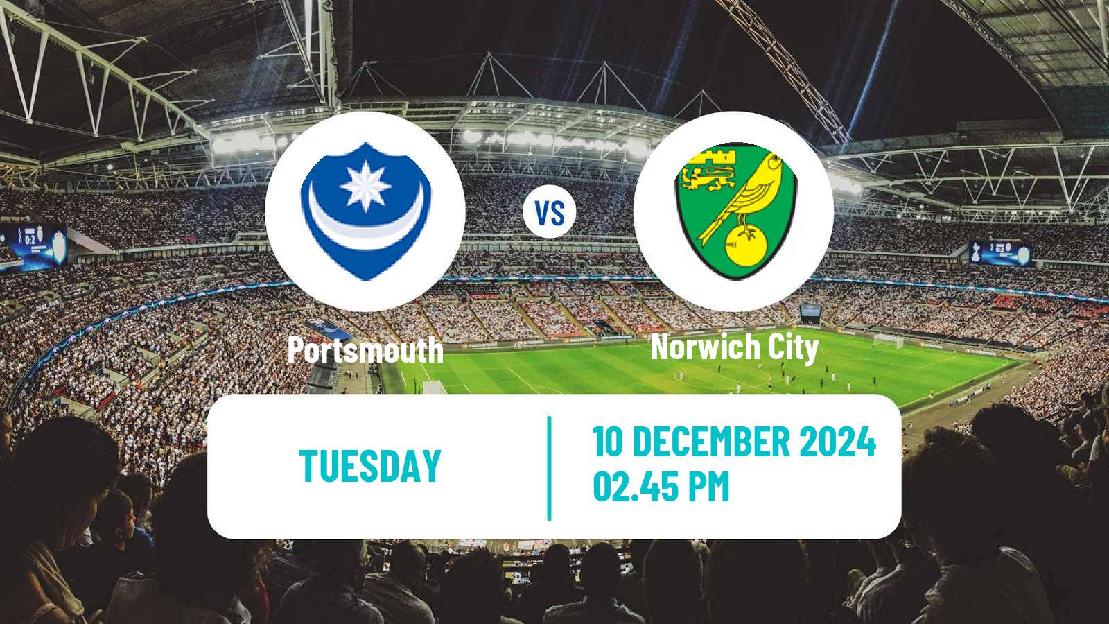 Soccer English League Championship Portsmouth - Norwich City