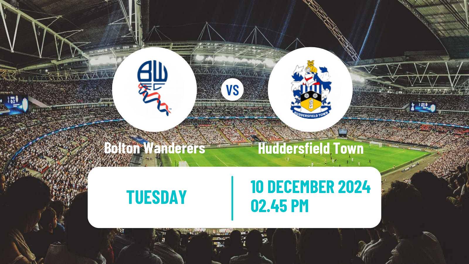 Soccer English EFL Trophy Bolton Wanderers - Huddersfield Town