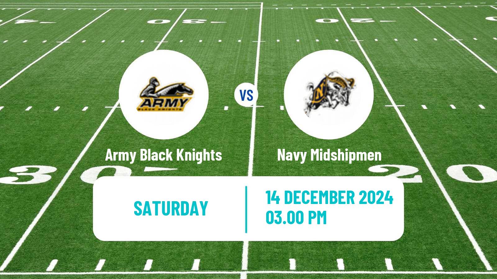 American football NCAA College Football Army Black Knights - Navy Midshipmen