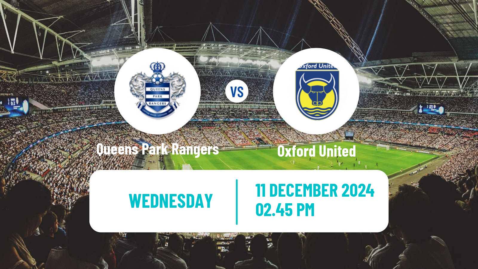 Soccer English League Championship Queens Park Rangers - Oxford United