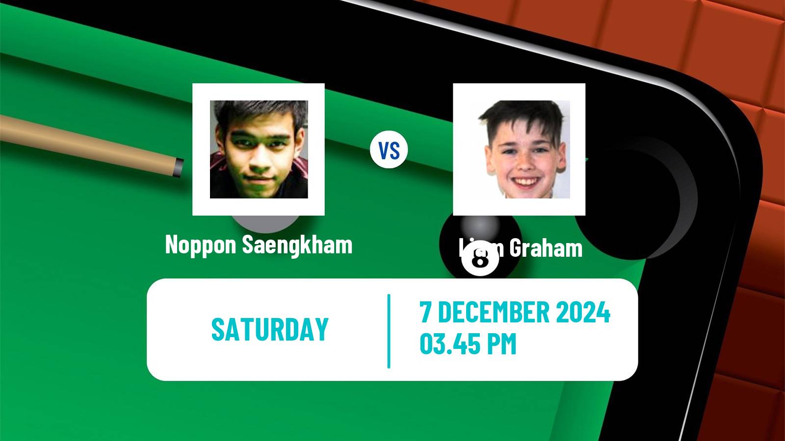 Snooker Snooker Shoot Out Noppon Saengkham - Liam Graham