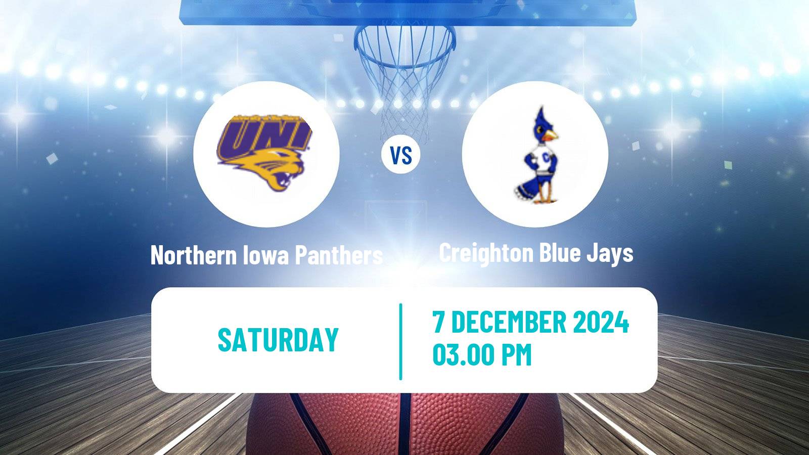 Basketball NCAA College Basketball Women Northern Iowa Panthers - Creighton Blue Jays