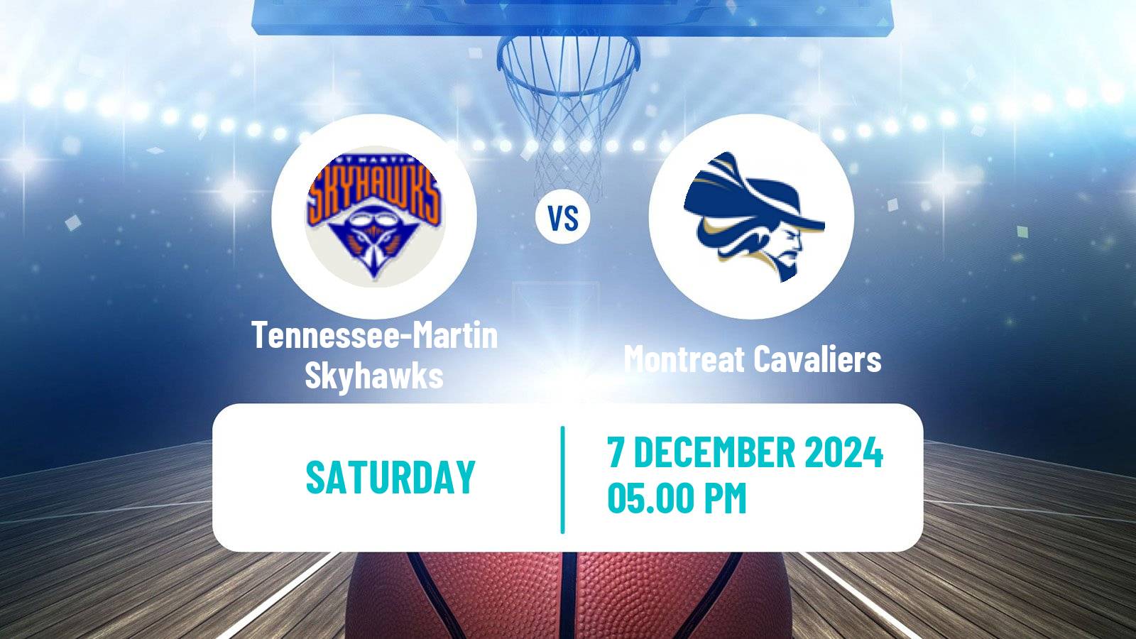 Basketball NCAA College Basketball Tennessee-Martin Skyhawks - Montreat Cavaliers