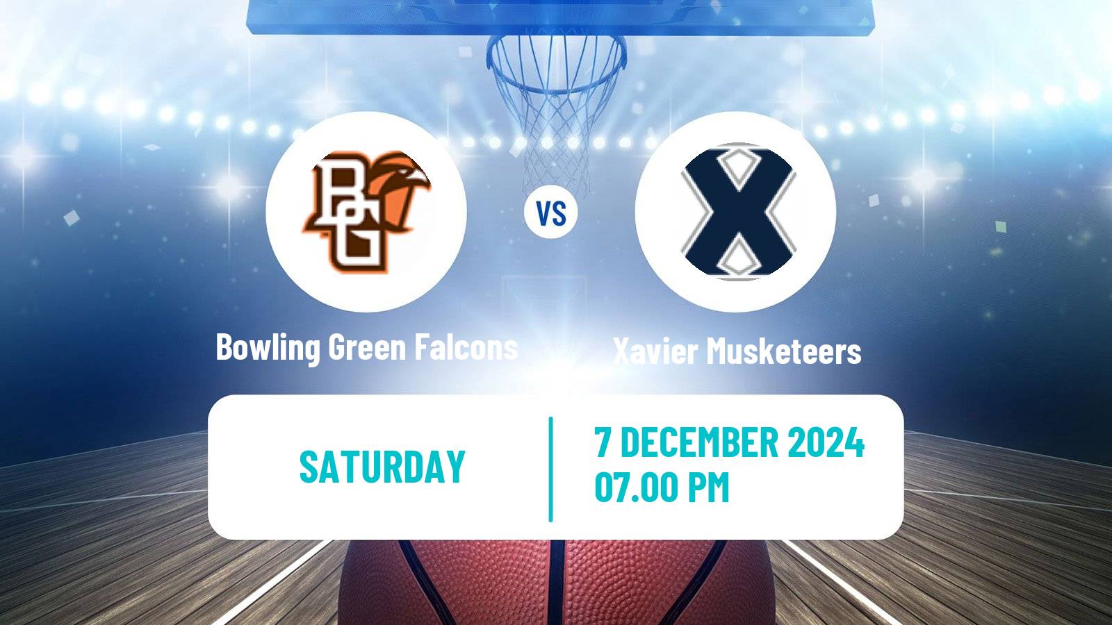 Basketball NCAA College Basketball Women Bowling Green Falcons - Xavier Musketeers