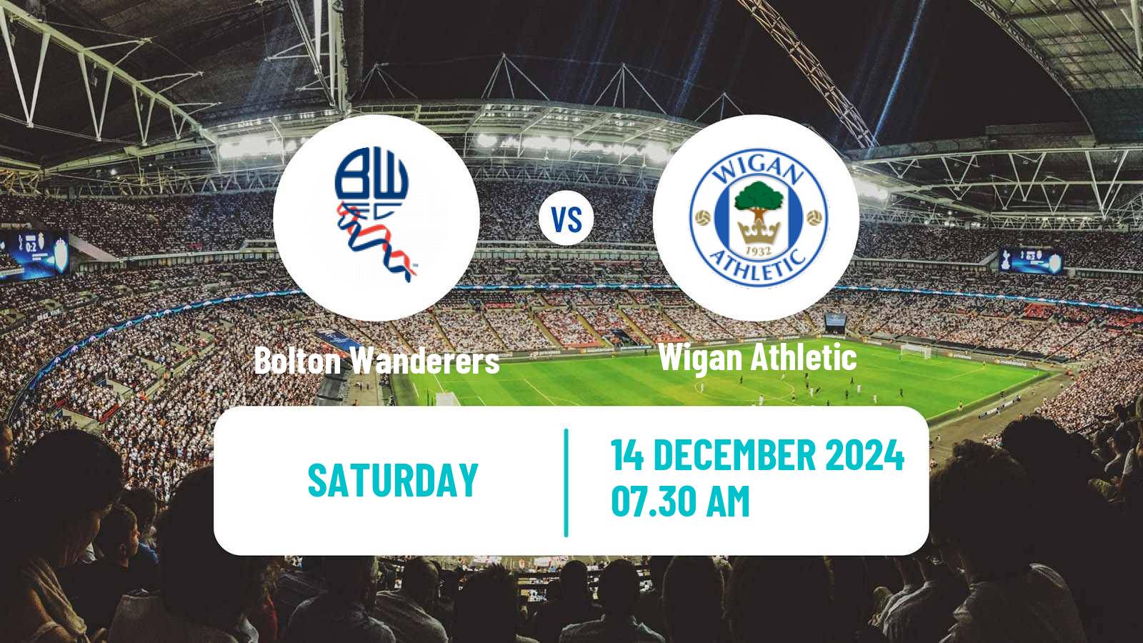 Soccer English League One Bolton Wanderers - Wigan Athletic