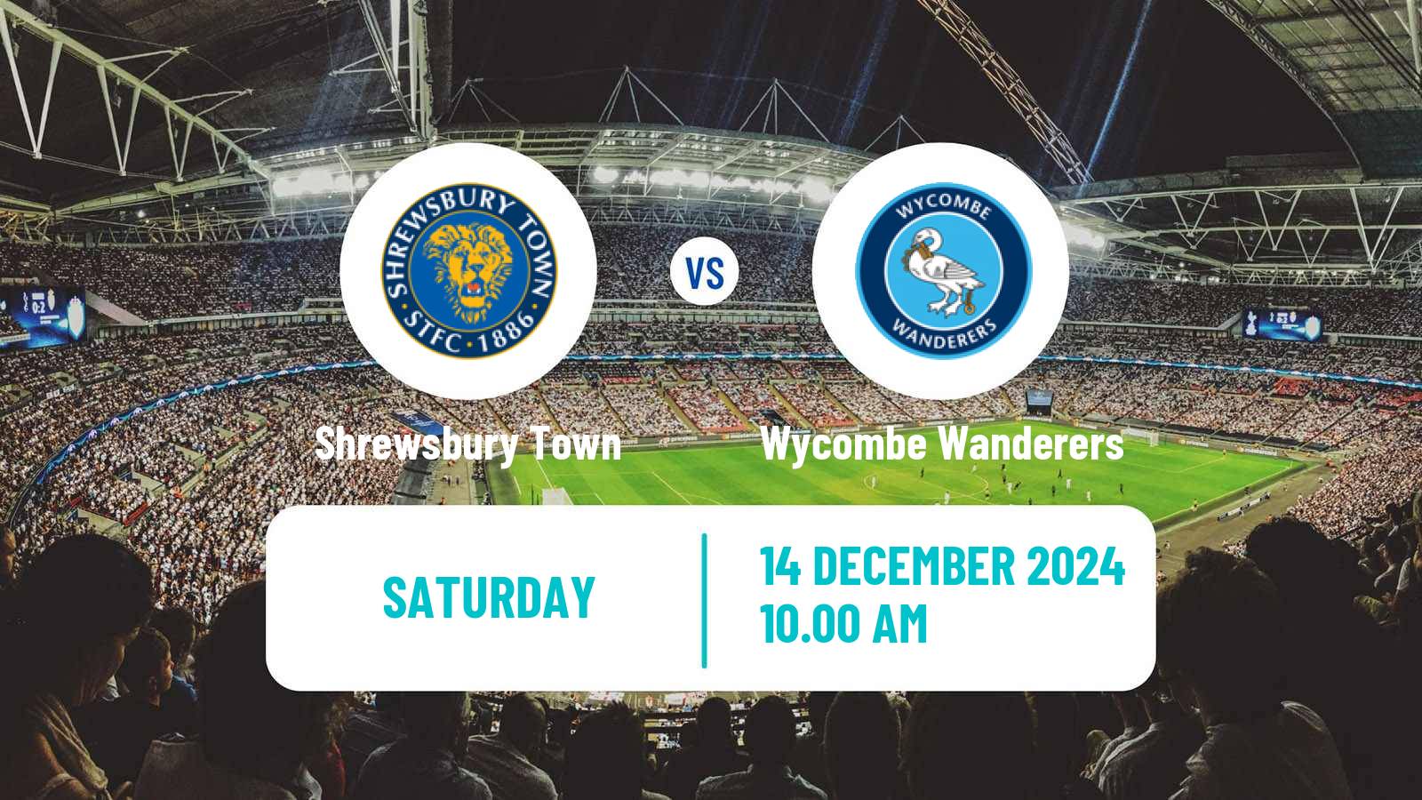 Soccer English League One Shrewsbury Town - Wycombe Wanderers