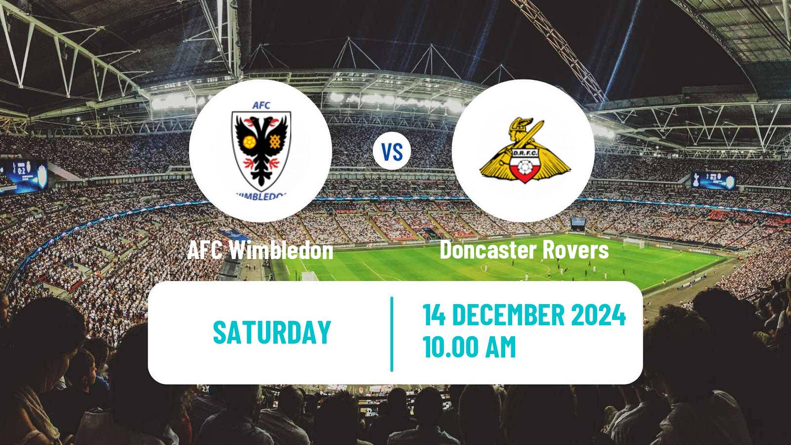 Soccer English League Two AFC Wimbledon - Doncaster Rovers