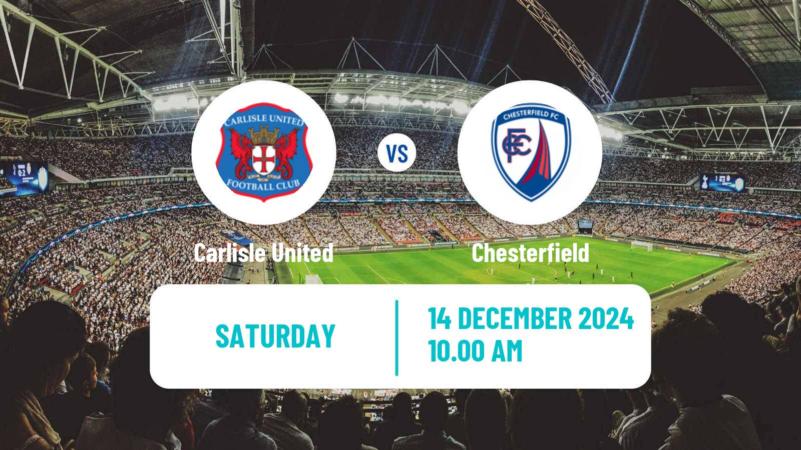 Soccer English League Two Carlisle United - Chesterfield