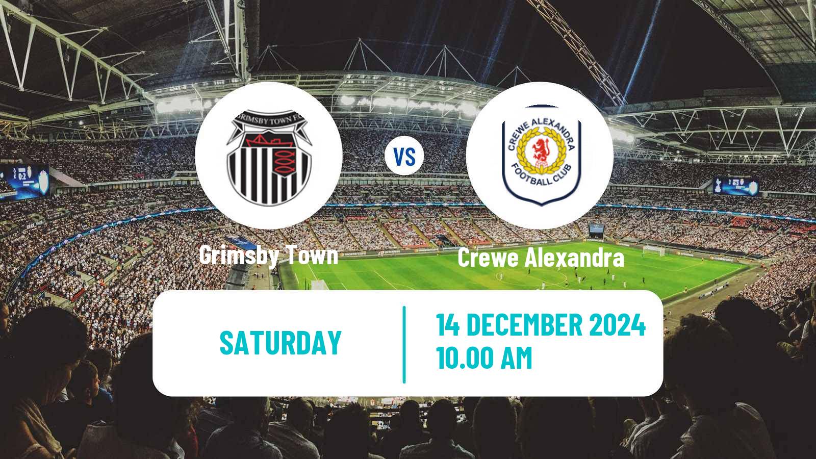 Soccer English League Two Grimsby Town - Crewe Alexandra