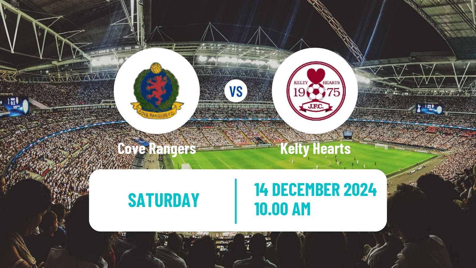 Soccer Scottish League One Cove Rangers - Kelty Hearts