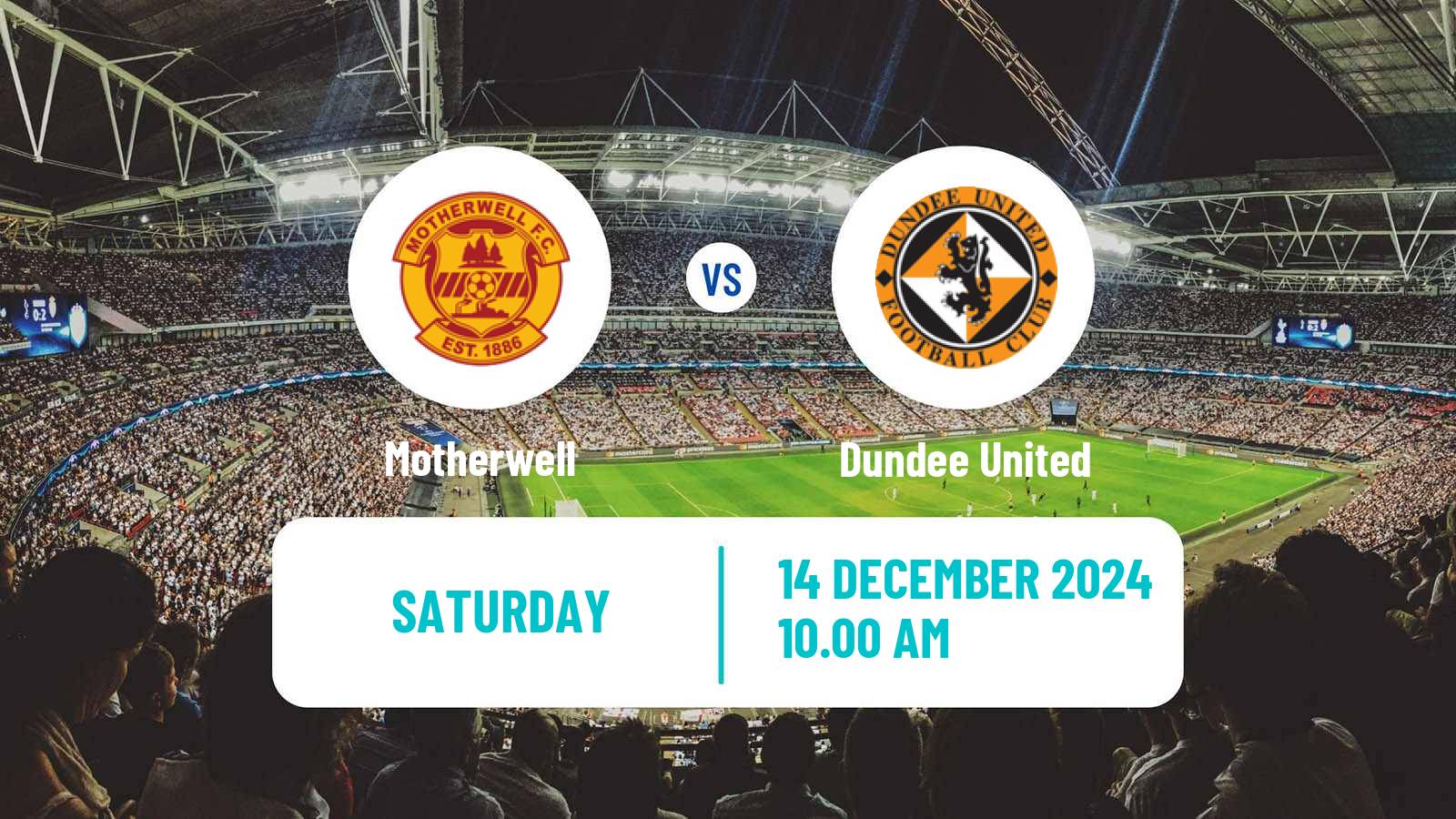 Soccer Scottish Premier League Motherwell - Dundee United