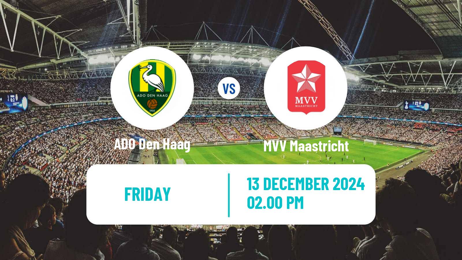 Soccer Dutch Eerste Divisie ADO Den Haag - MVV Maastricht