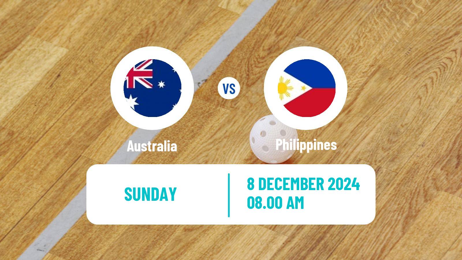 Floorball World Championship Floorball Australia - Philippines