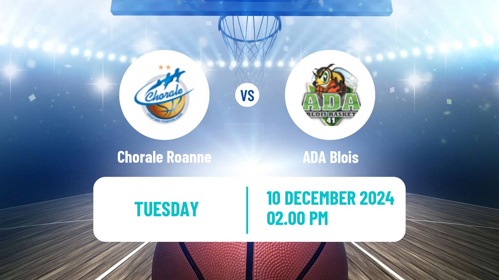 Basketball French LNB Pro B Chorale Roanne - ADA Blois