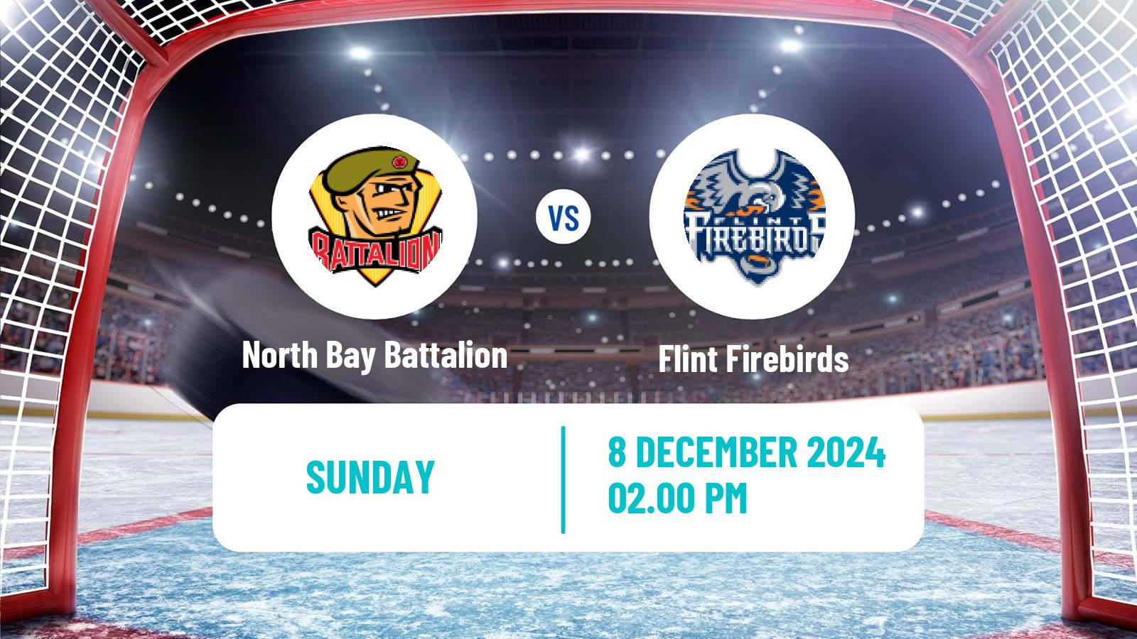 Hockey OHL North Bay Battalion - Flint Firebirds