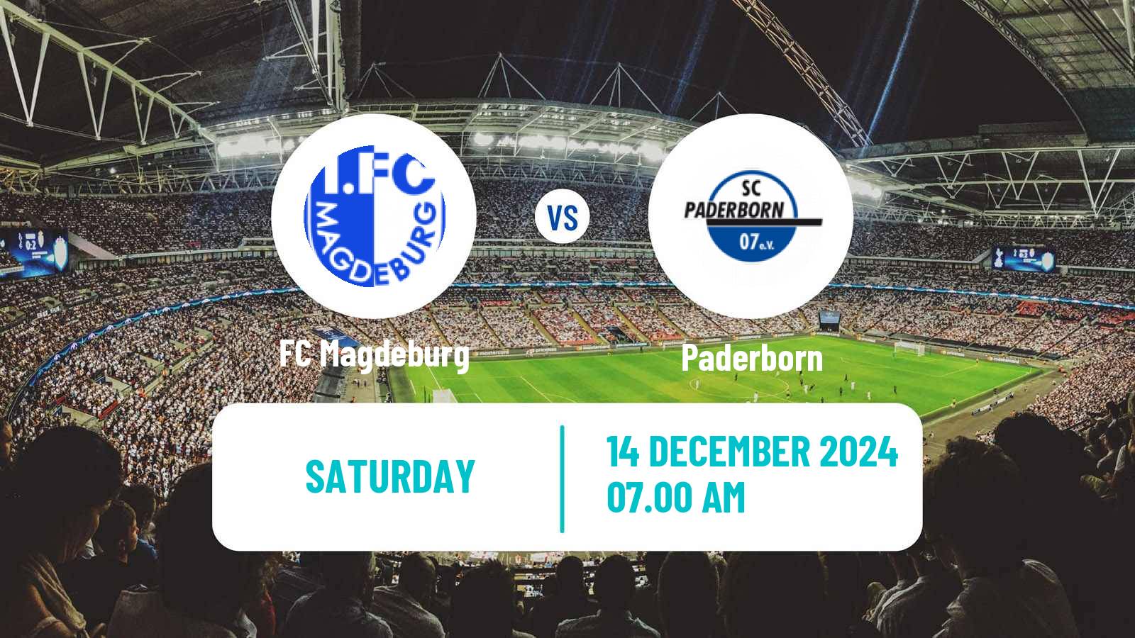 Soccer German 2 Bundesliga Magdeburg - Paderborn