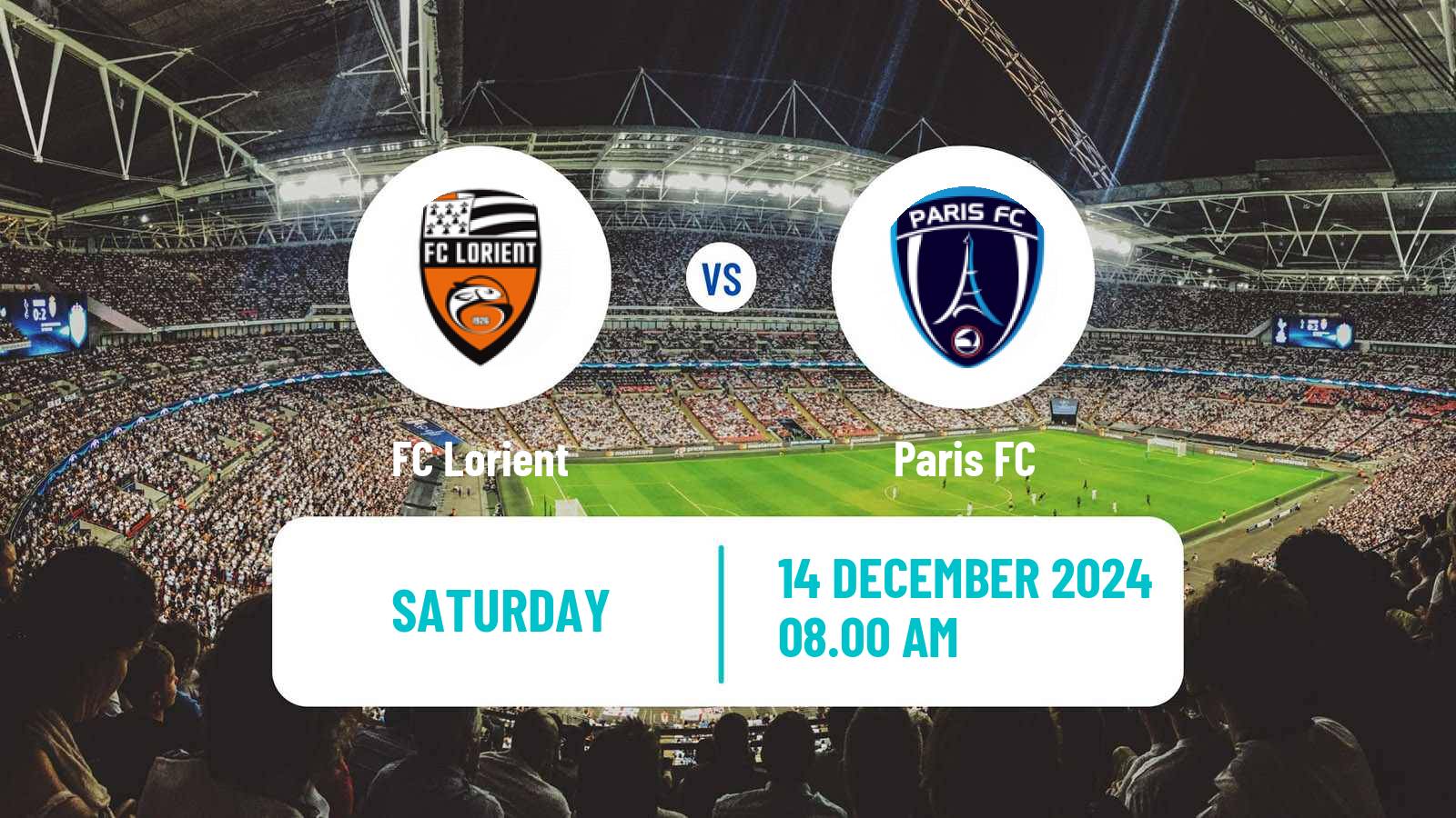 Soccer French Ligue 2 Lorient - Paris FC