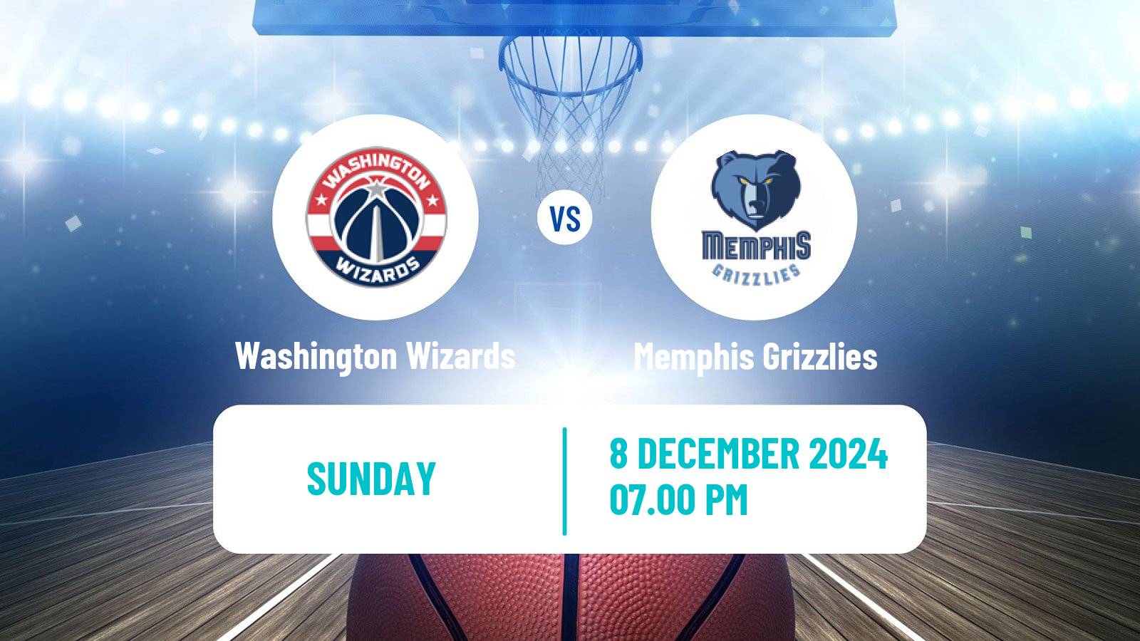 Basketball NBA Washington Wizards - Memphis Grizzlies