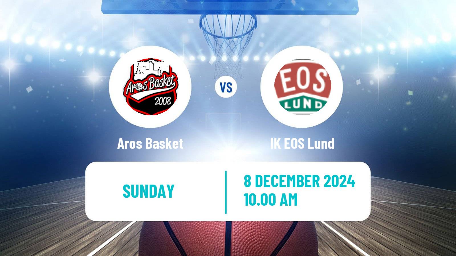 Basketball Swedish Superettan Basketball Aros Basket - IK EOS Lund