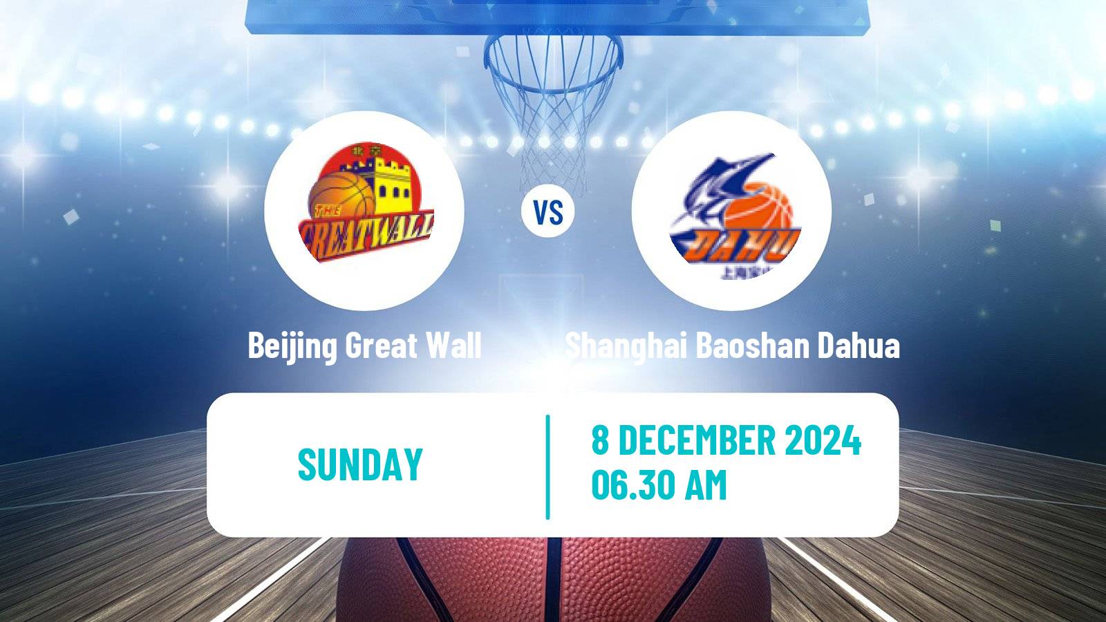 Basketball WCBA Beijing Great Wall - Shanghai Baoshan Dahua