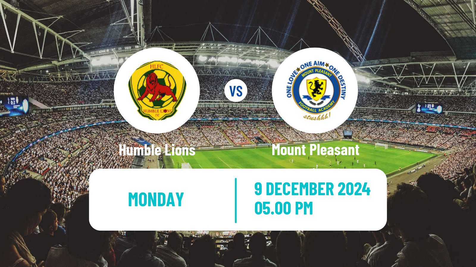 Soccer Jamaica National Premier League Humble Lions - Mount Pleasant