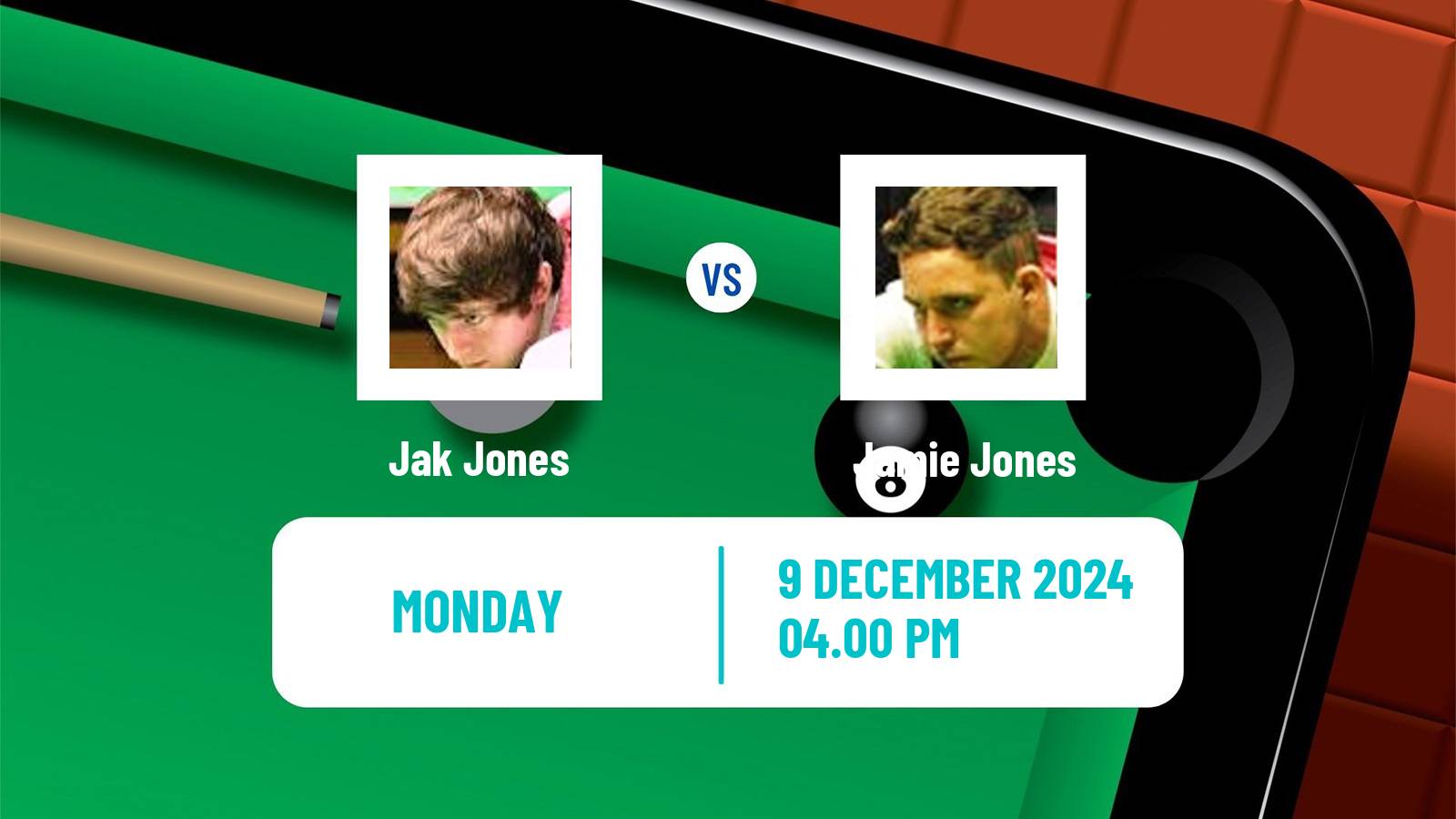 Snooker Scottish Open Jak Jones - Jamie Jones