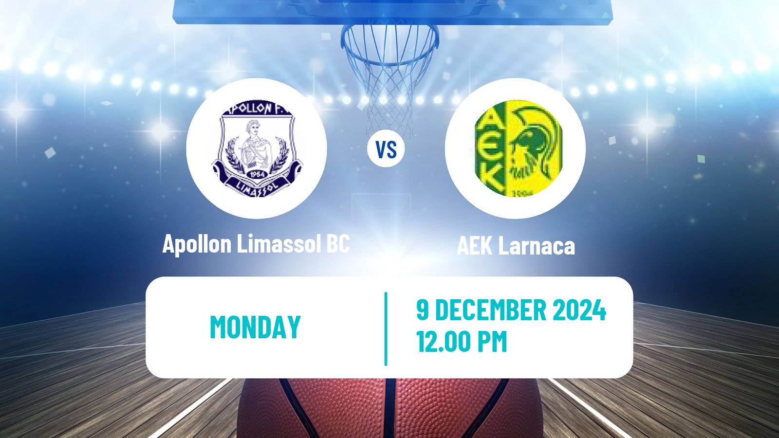 Basketball Cypriot Division A Basketball Apollon Limassol BC - AEK Larnaca