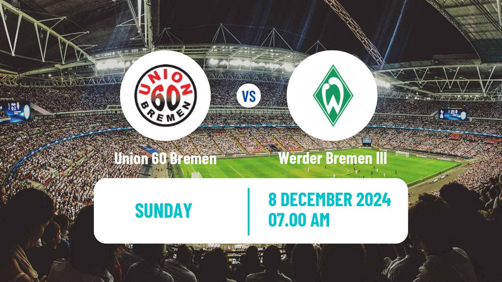 Soccer German Oberliga Bremen Union 60 Bremen - Werder Bremen III