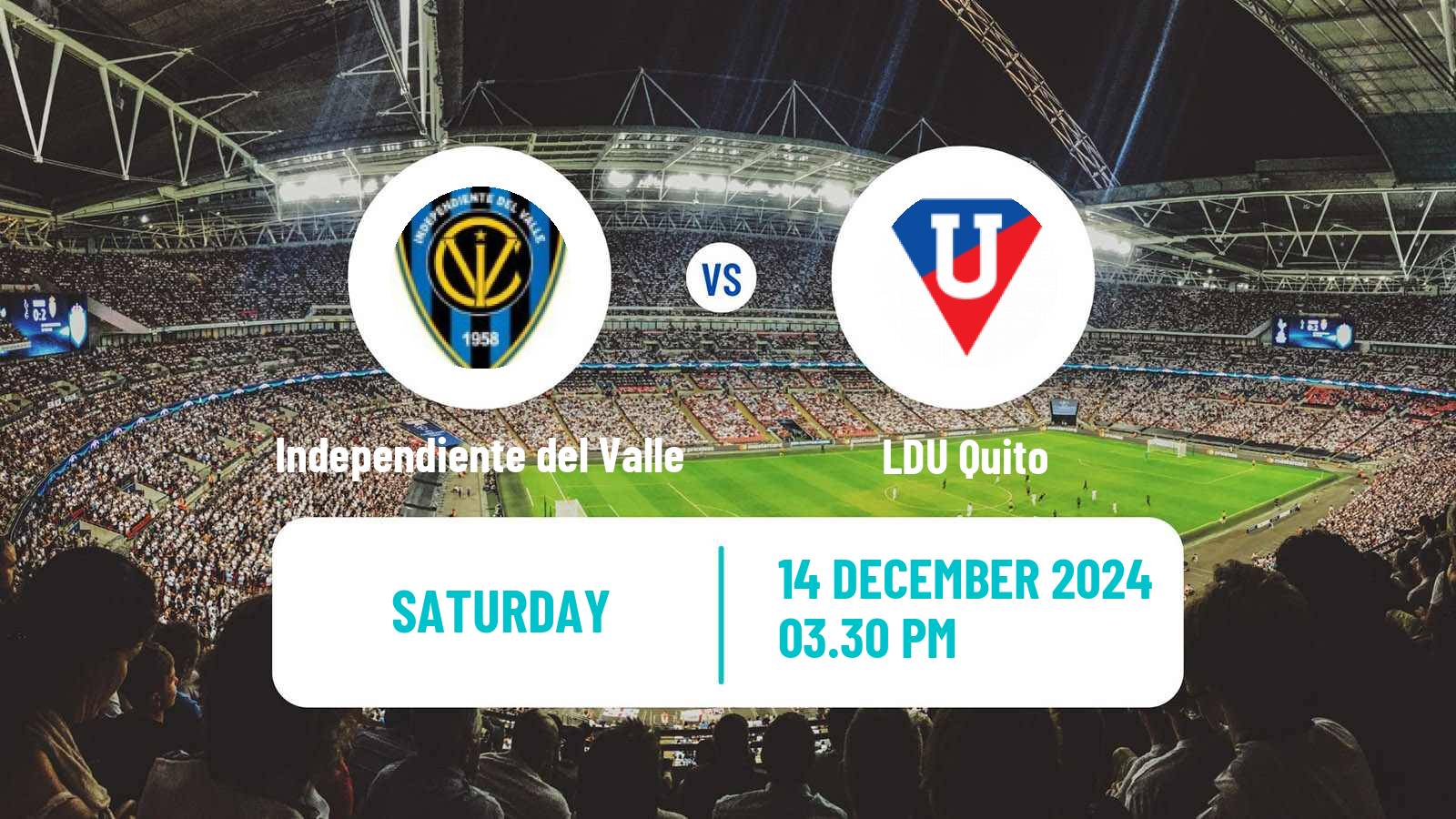 Soccer Ecuadorian Liga Pro Independiente del Valle - LDU Quito