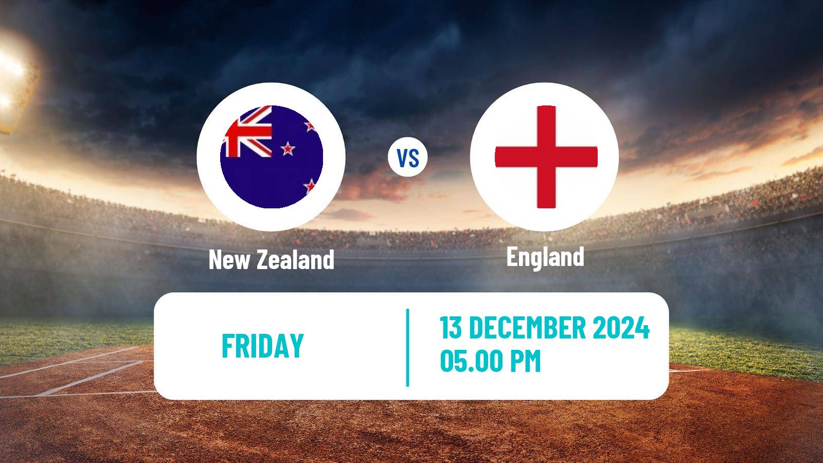 Cricket Test Series New Zealand - England