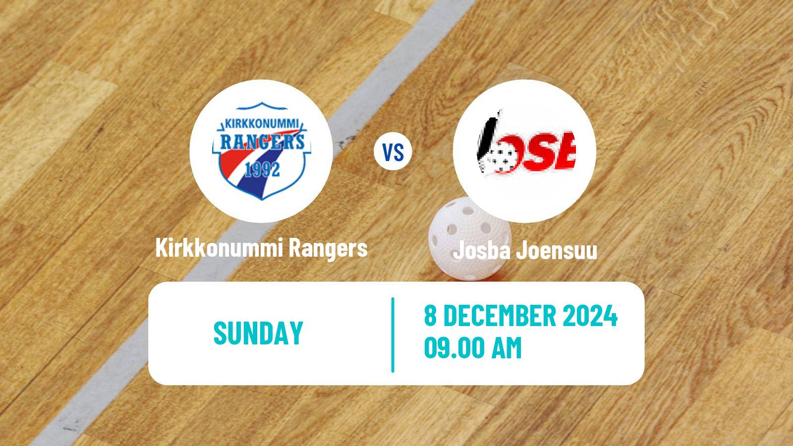 Floorball Finnish Divari Kirkkonummi Rangers - Josba Joensuu