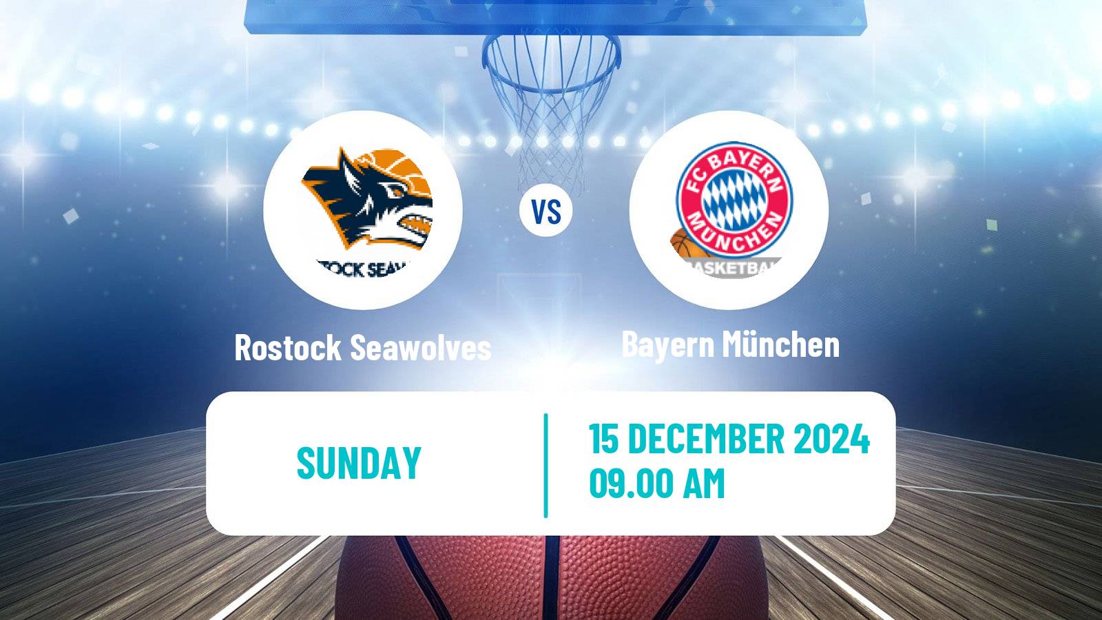 Basketball German BBL Rostock Seawolves - Bayern München