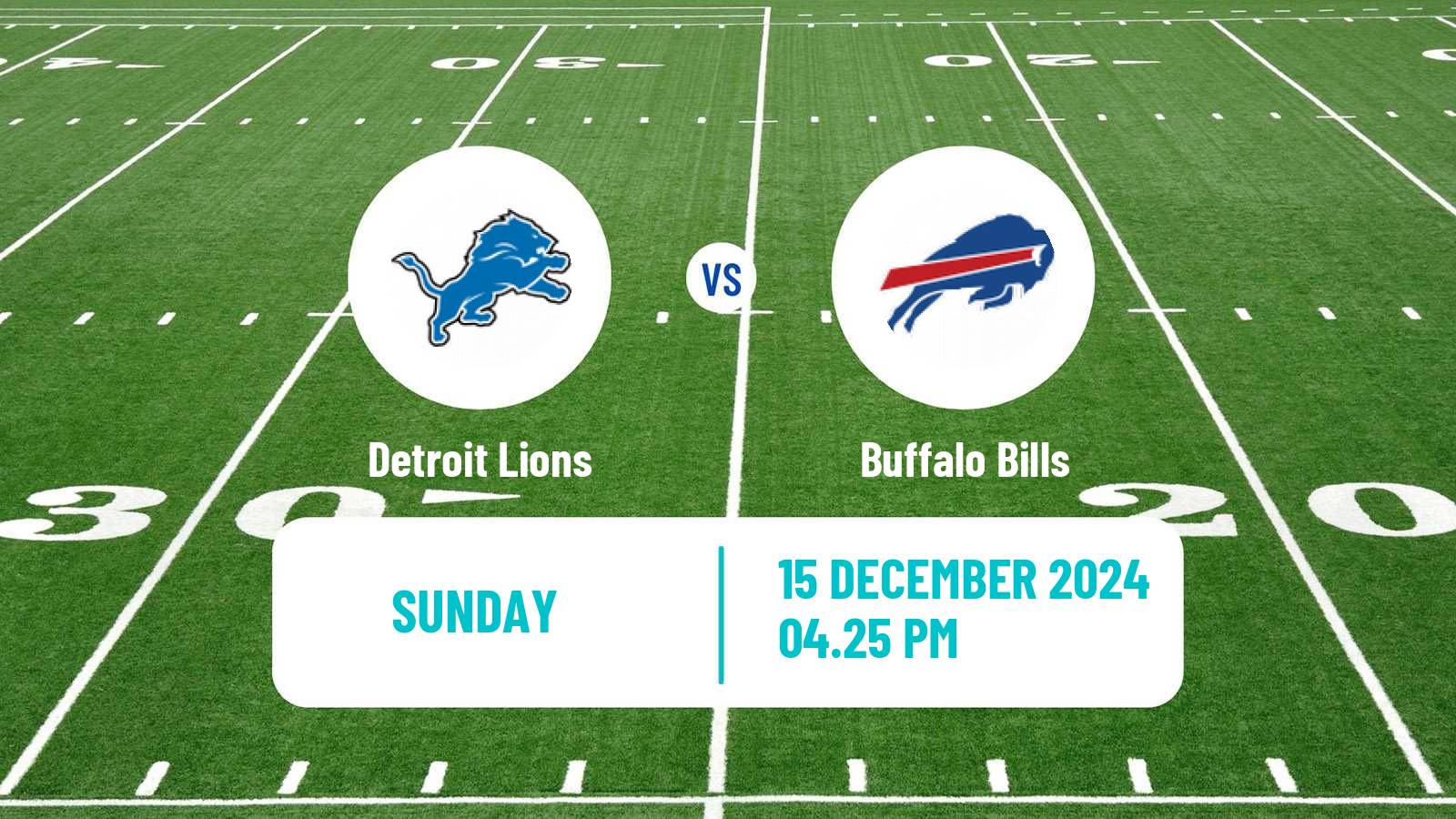 American football NFL Detroit Lions - Buffalo Bills