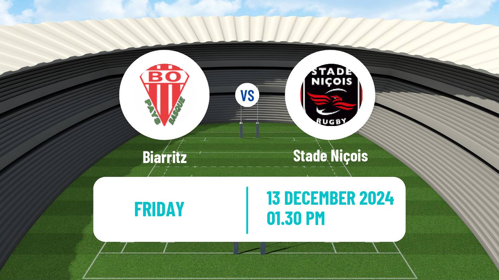 Rugby union French Pro D2 Biarritz - Stade Niçois